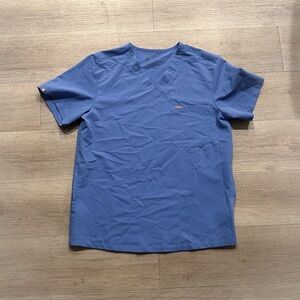 Figs Ceil Blue Catarina One-Pocket Scrub Top (Medium)